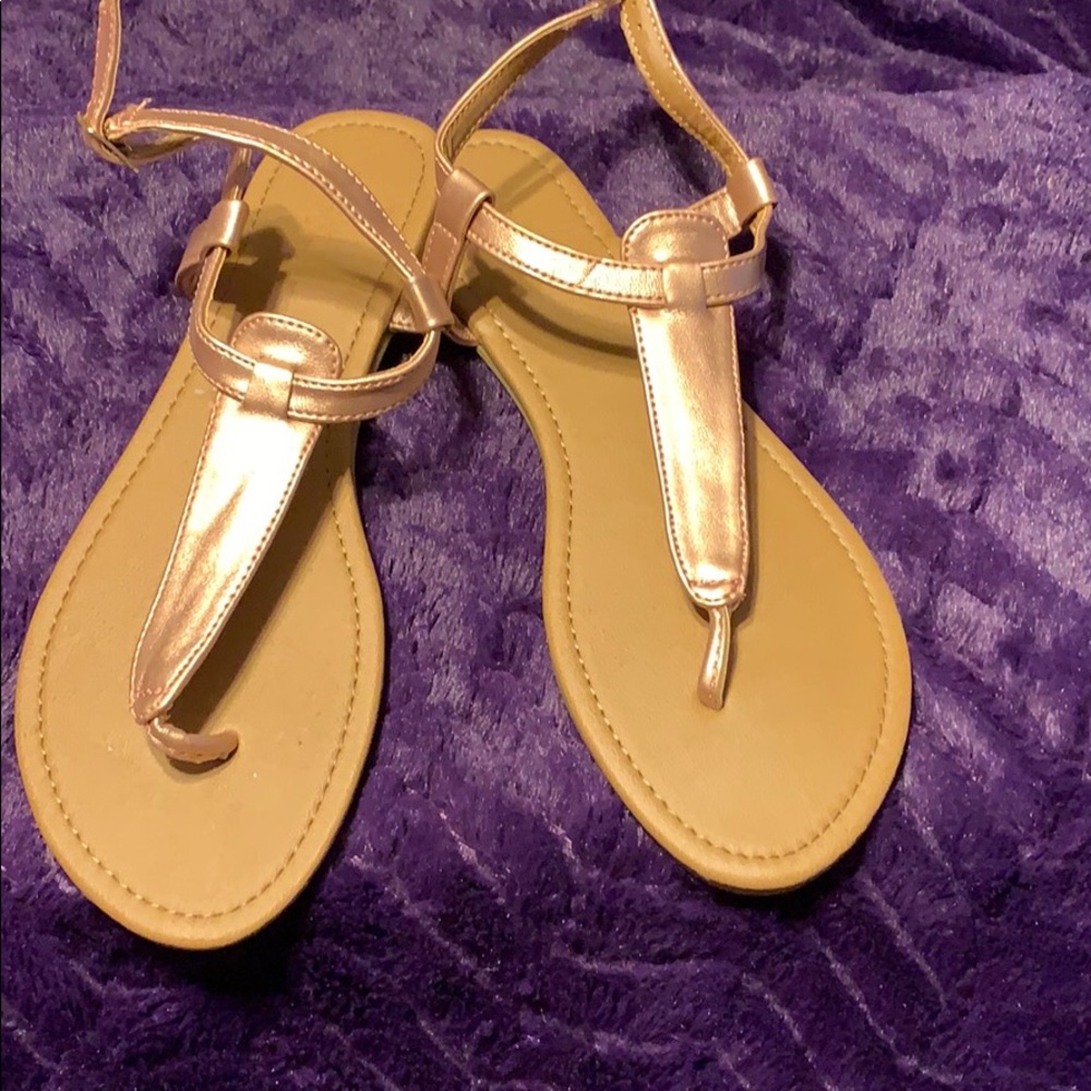 Ladies Rose Gold Sandals